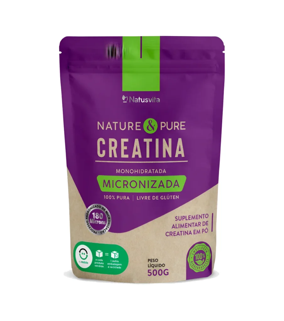 Creatina Pura 500g Com 101% De Pureza
